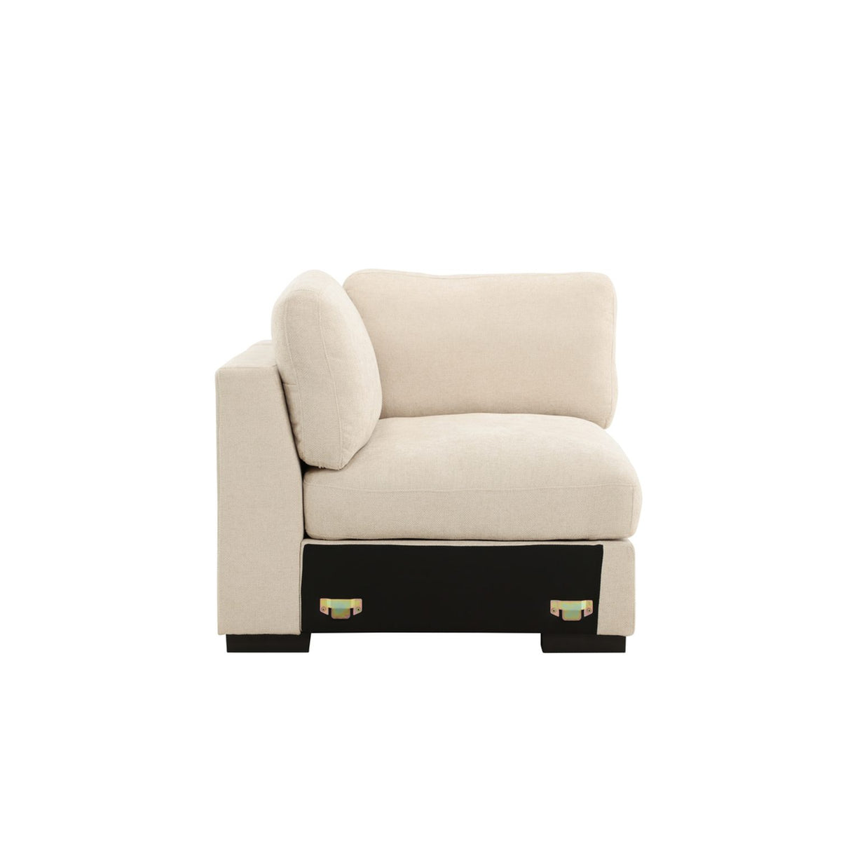 Salerno Hörnsoffa Beige, Höger Hörndel