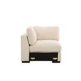 Salerno Hörnsoffa Beige, Höger Hörndel