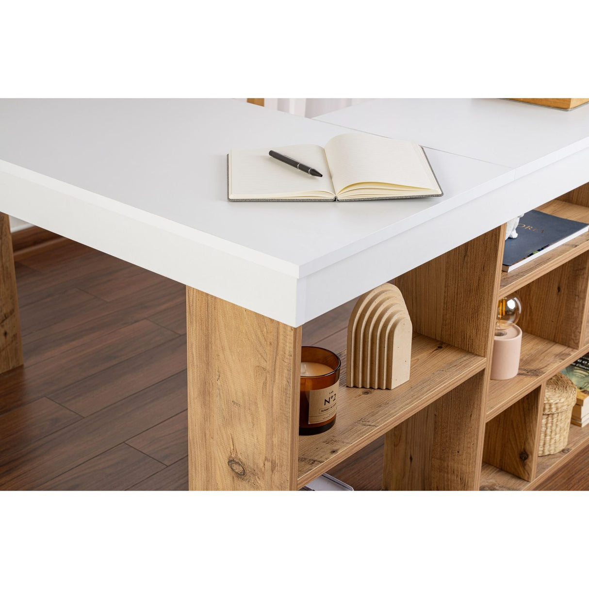 Ostia Skrivbord Vit Atlantic Pine
