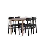 Andy, Montros Oval matgrupp Svart, Natur, 180 x 90