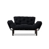 Helsingfors (155 x 85 x 70 cm) 2-sits bäddsoffa Svart