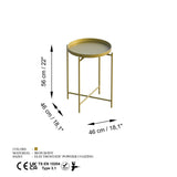 Adelaide VII (46 x 56 x 46 cm) Soffbord Guld