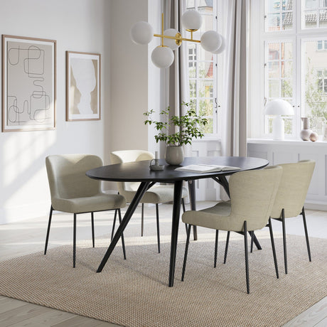 Glam Stol Pebble Red, Black