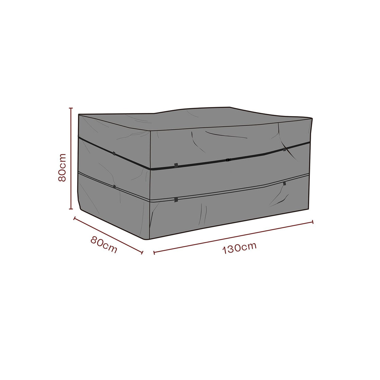 Möbelskydd till Dynbox 130x80x80 cm