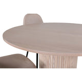 Bianca, Polar Rund matgrupp Beige, Svart, Svart,Vitt, ⌀110