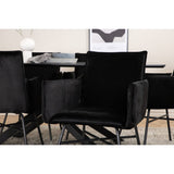 Piazza, Petra Rektangulär matgrupp Svart, Svart, 180 x 90