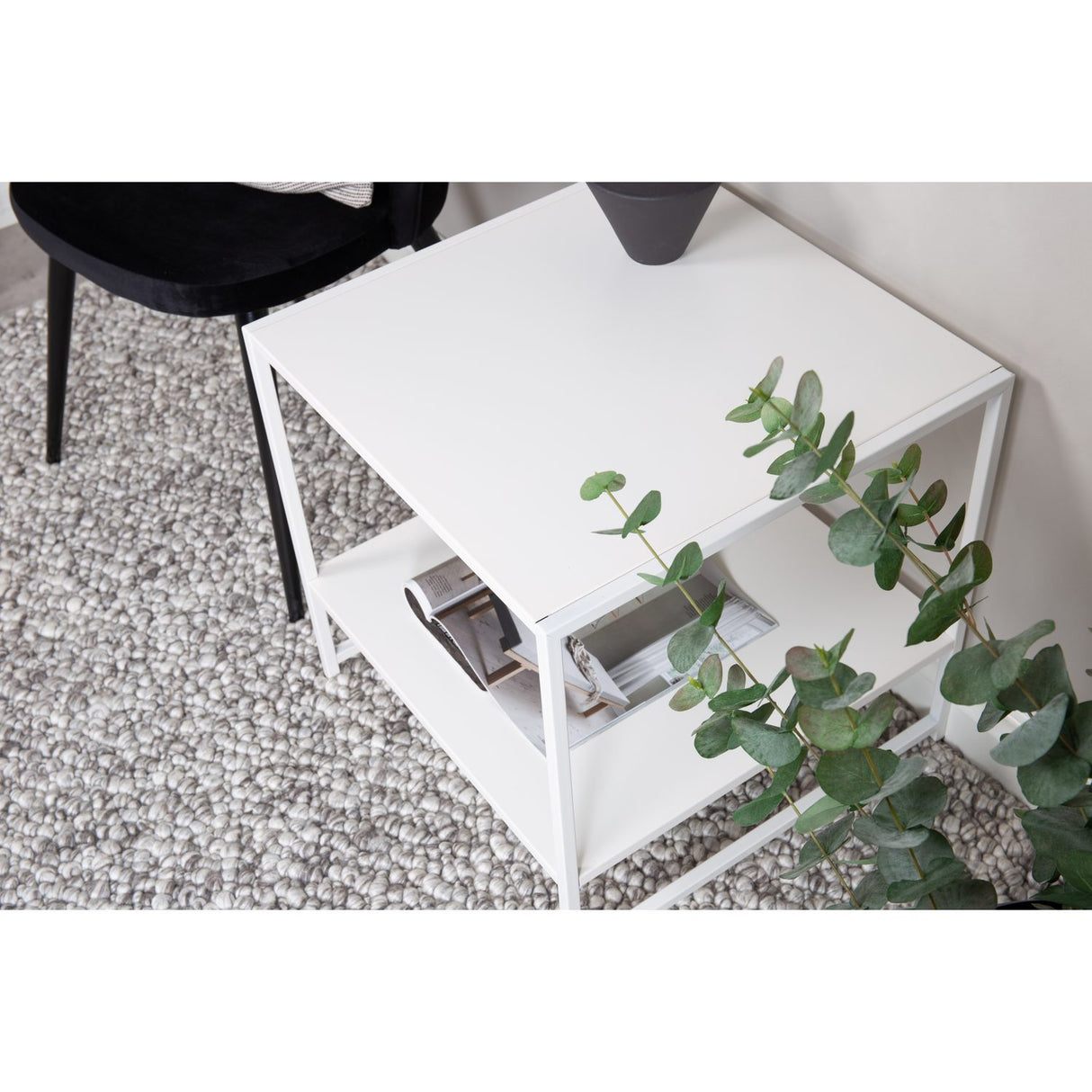 Staal Sidobord Vit