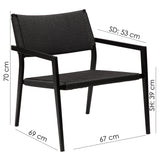 Loop Loungefåtölj Black