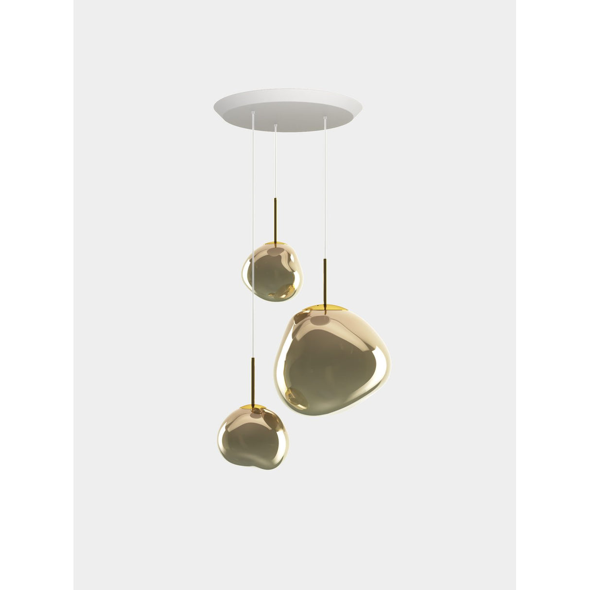 Melt Trio Round Pendelsystem LED Bronze
