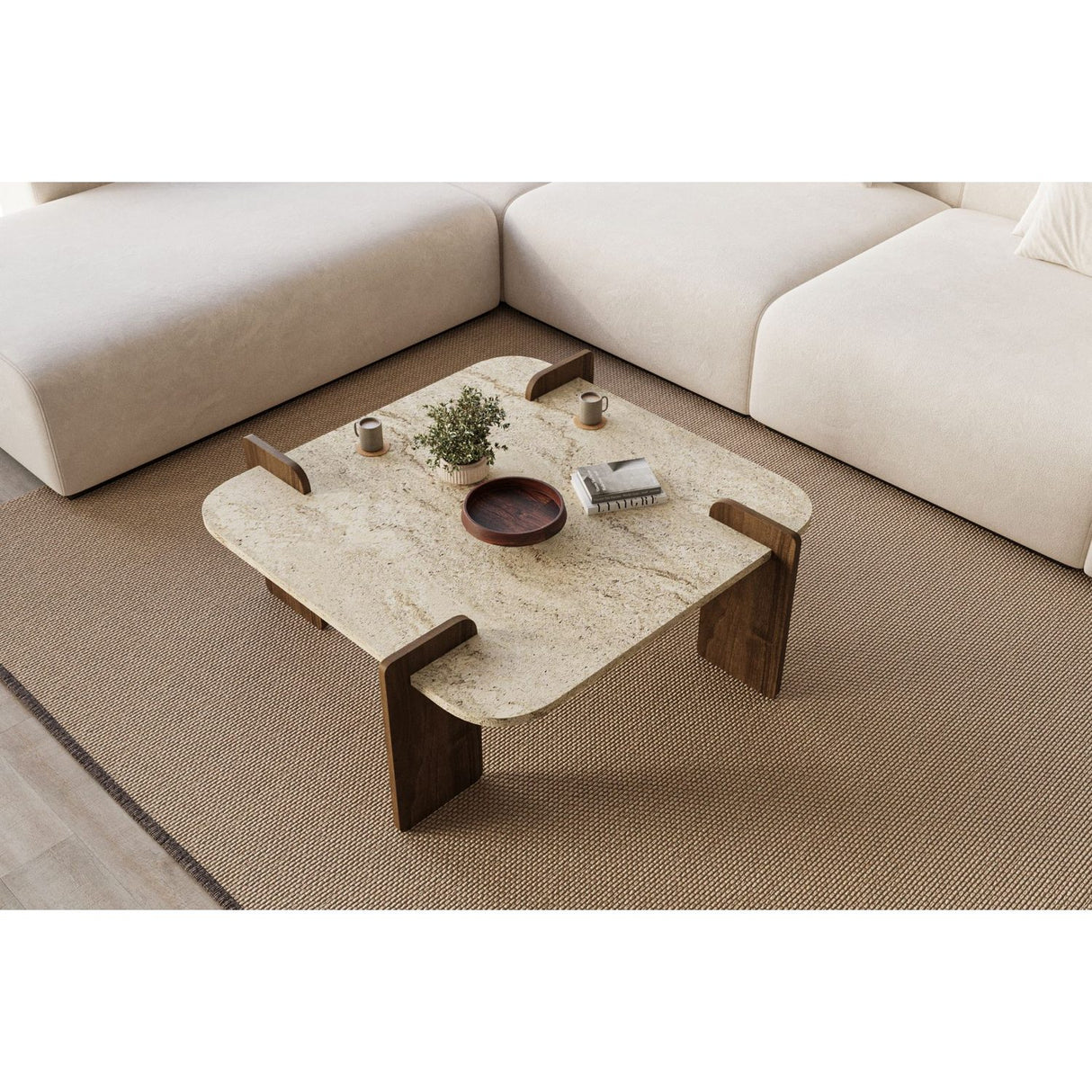 Aspec Soffbord Travertine