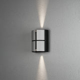 Vidar 2x5W LED Svart/Silver Vägglampa Ute