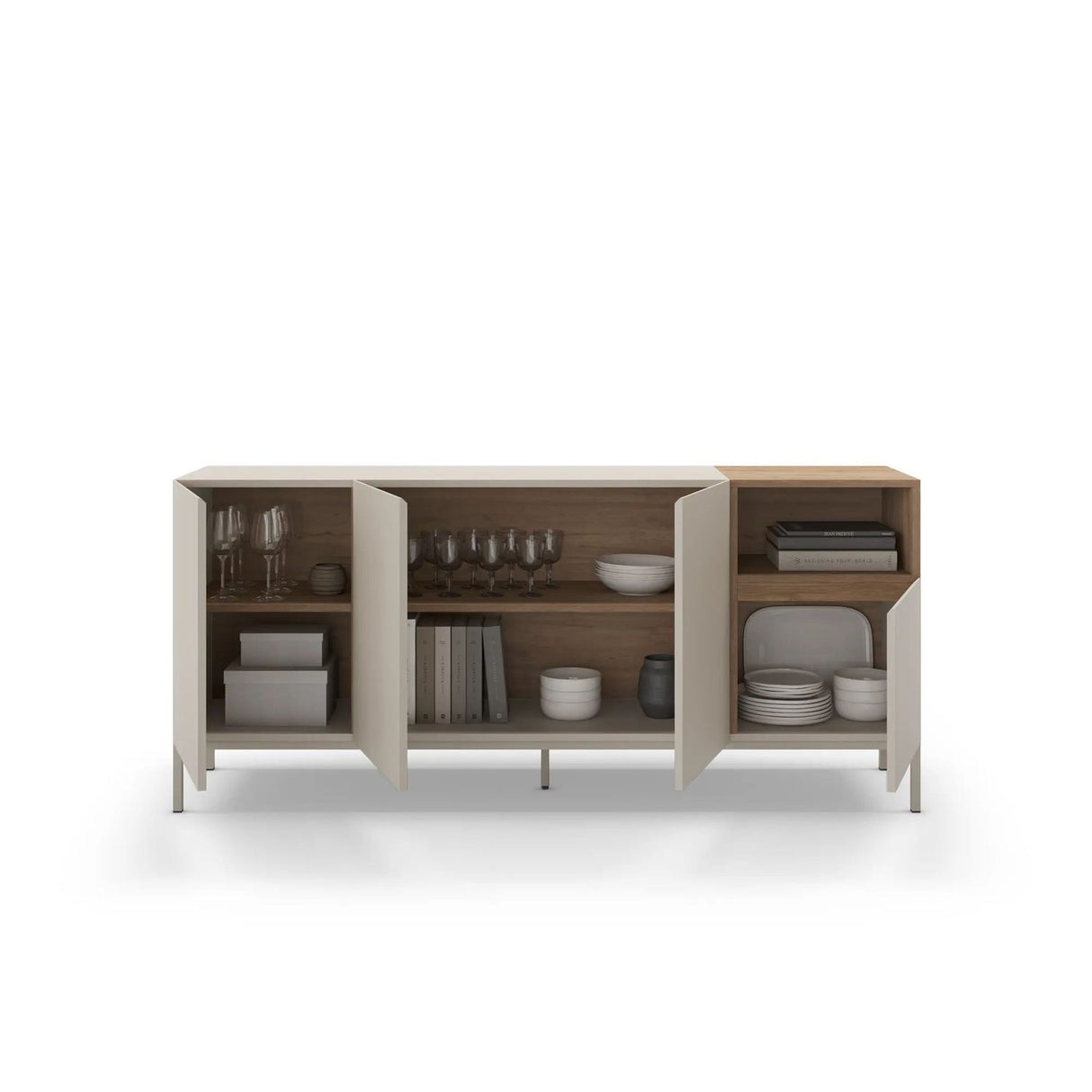 Helsingfors 180 (180 x 80 x 41,8 cm) Konsolbord Sandsten naturlig ek