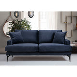 Dushanbe 2-sits (175 x 90 x 88 cm) 2-sitssoffa Marinblå
