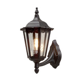 Firenze E27 Stor Vägglampa Ute Upp, Grön