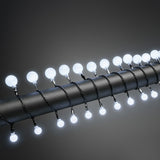 80 Cherry LED svart kabel 24V/IP44 Ljusslinga Ute Vit