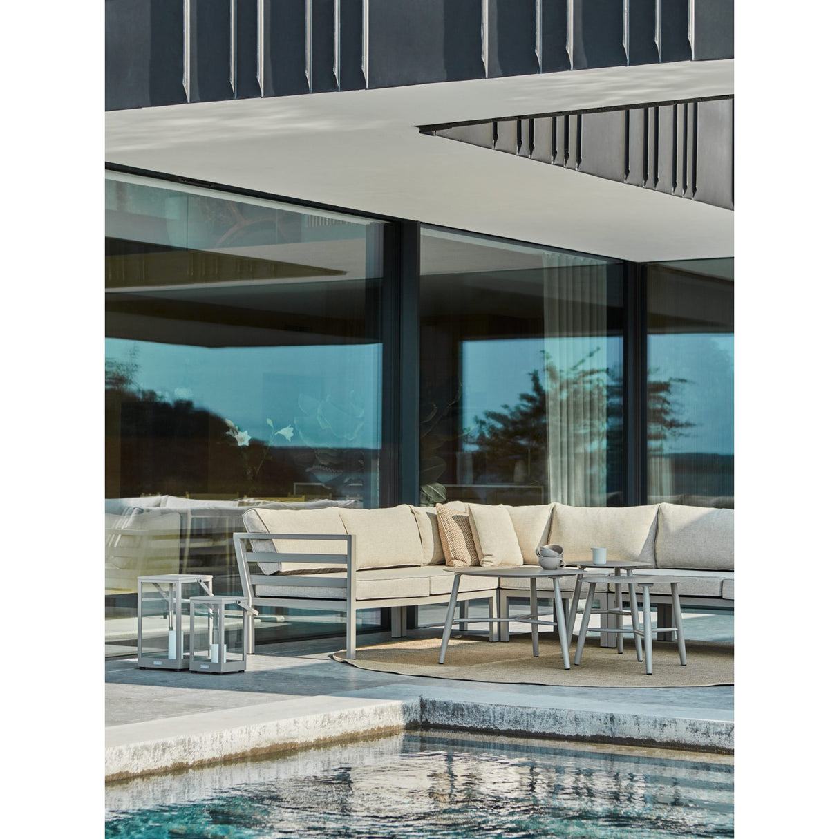 Weldon Hörnsoffa Khaki/Sand