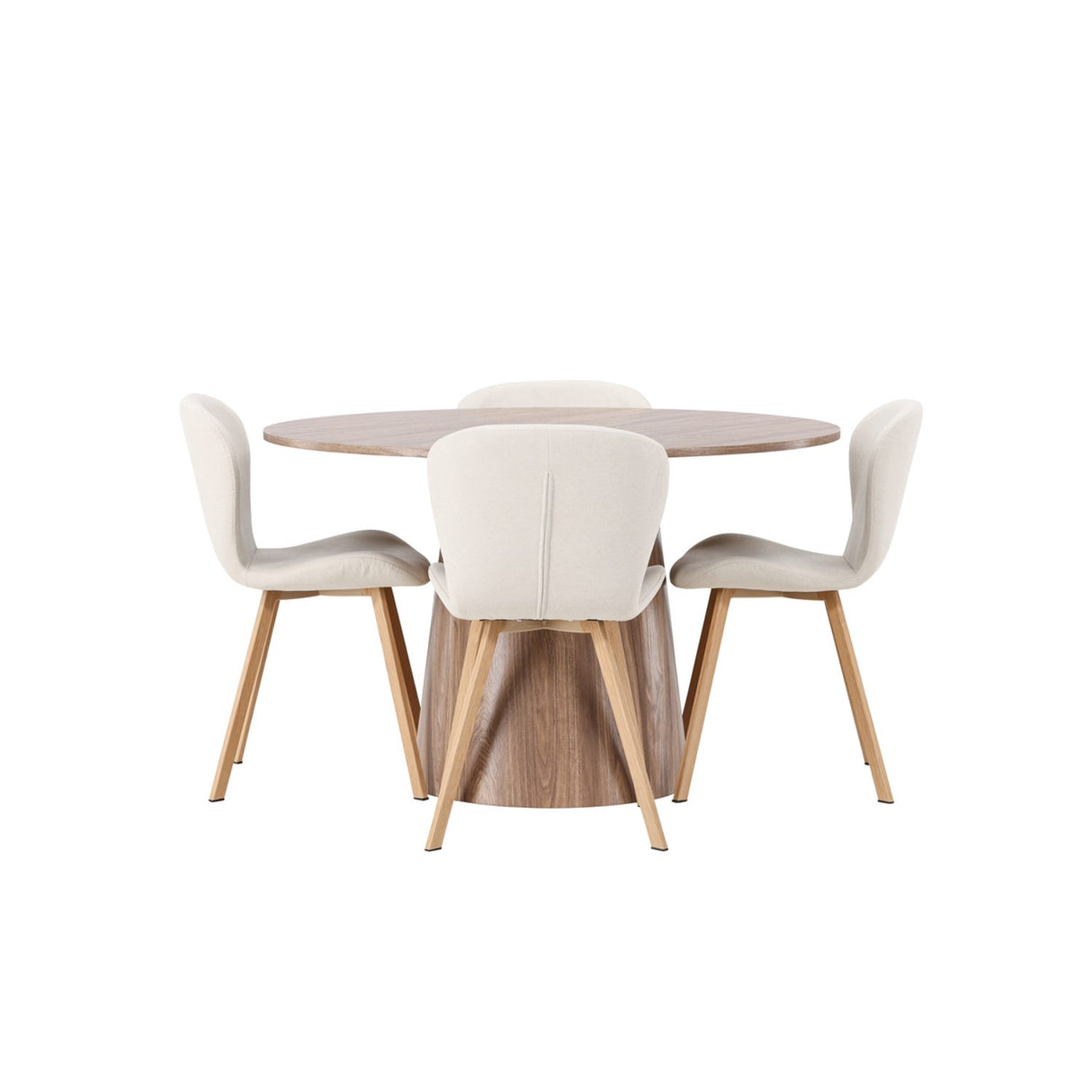Lanzo, Lilja Rund matgrupp Beige, Natur, Natur, ⌀120