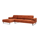 Windhoek Small (178 x 100 x 155 cm) Orange Hörnsoffa Vänster