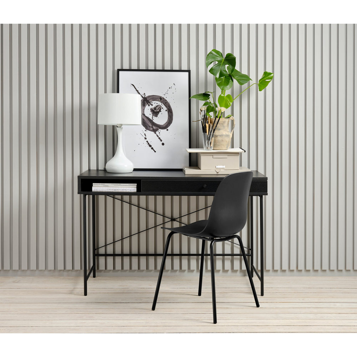 Segmento 60x120 cm Skrivbord Svart