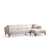 Gaborone (270-140 x 95 x 67 cm) Hörnsoffa Offwhite, Höger