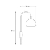Dubrovnik (H 63 cm) Creme Vägglampa