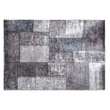 Siv patchworkmatta 200x290 cm Grå