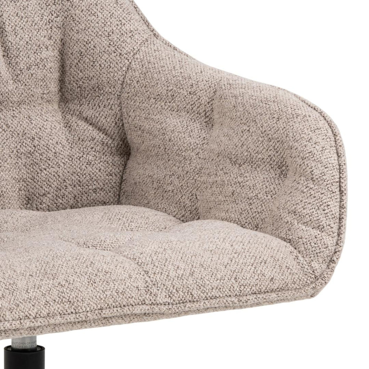 Toulon Matstol med Armstöd Snurrfunktion Monza tyg Beige