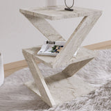 Albeni (29,6 x 54,2 x 29,6 cm) Travertin Sidobord