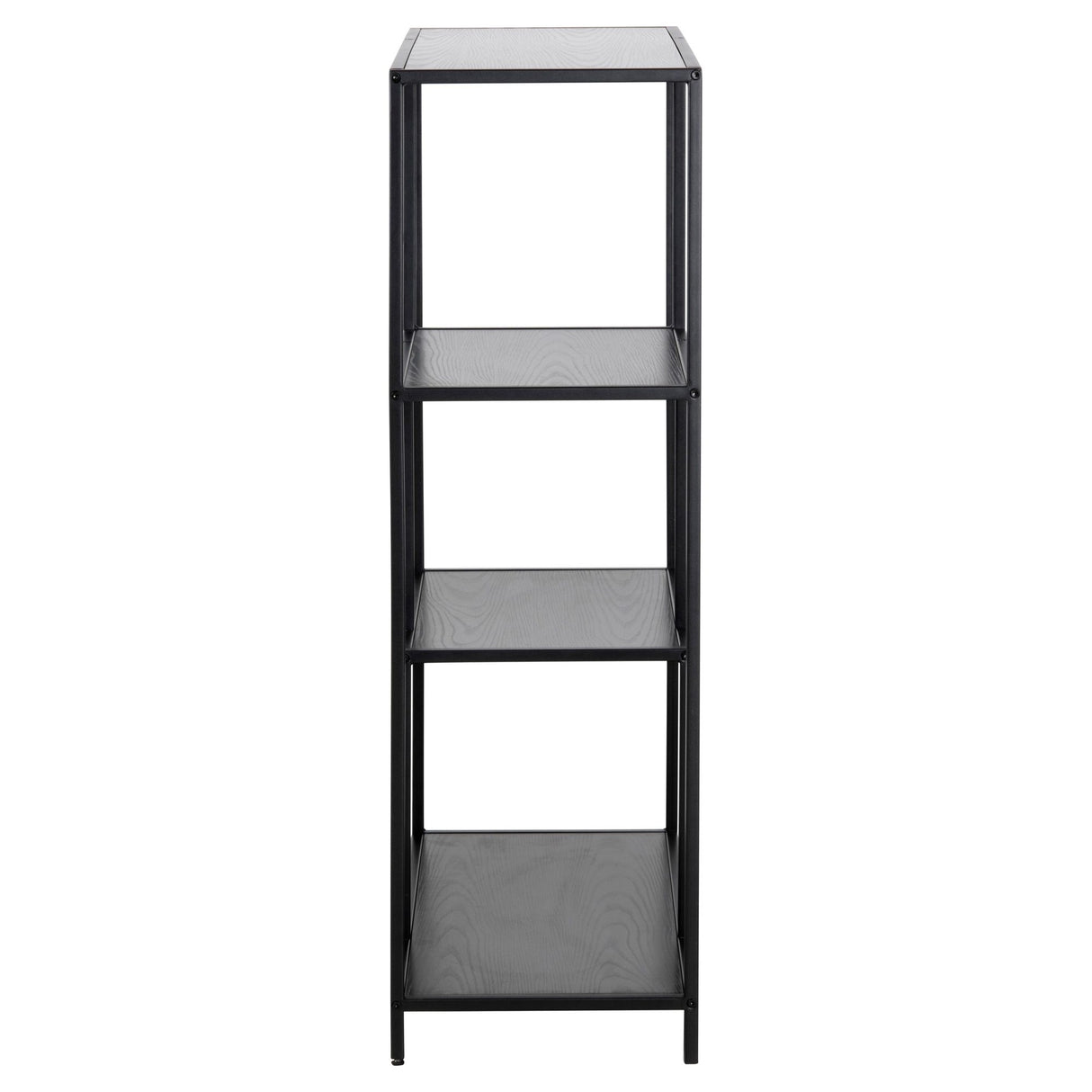 Seaford Bokhylla Asymmetrisk 114x77x35 cm Svart