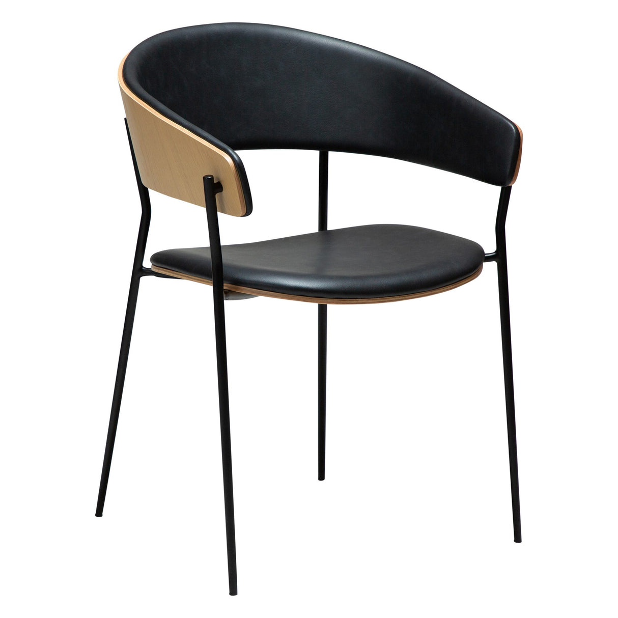 Crib Stol Raven Black, Bleached Oak