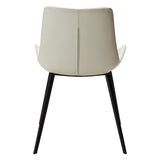 Hype Stol Bone White Art.Leather, Black