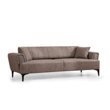 Jakarta (230 x 95 x 77 cm) 3-sits bäddsoffa Ljusbrun