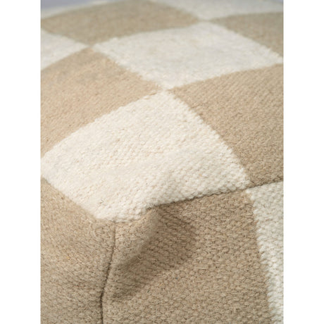 Square Puff Vit/Natur