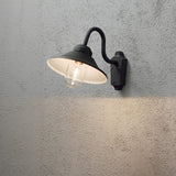 Vega E27 Ner Vägglampa Ute Svart
