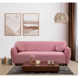 Bergen (223 x 83 x 86 cm) 3-sitssoffa Dammig rosa