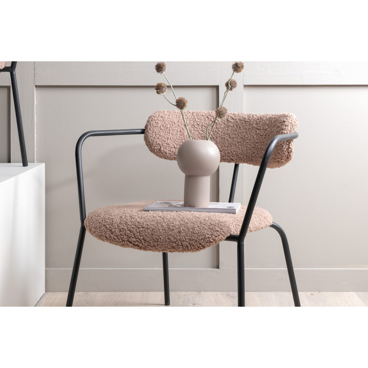 Duffy Fåtölj Brun, Polyester teddy