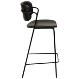 Zed Barstol Vintage Black Art.Leather