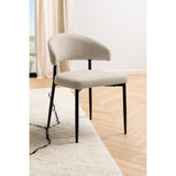 Edina Matstol Basel tyg Beige