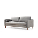 Rom (215 x 90 x 70 cm) 3-sitssoffa Ljusgrå