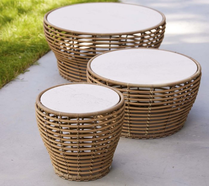 Basket Soffbord 75 cm Natural