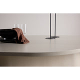 Diamant Ovalt matbord Beige