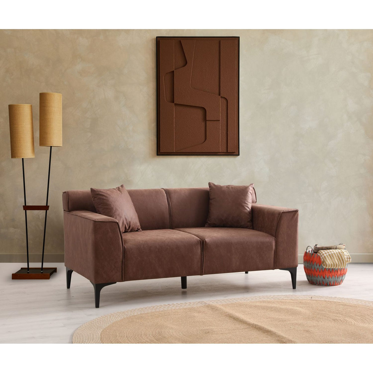 Piccolito 2-sits soffa Cognac