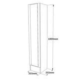 Paramaribo Slim (90 x 180 x 34 cm) Atlantisk furu Hallstativ