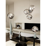Melt Cone Fat Golvlampa Silver/Silver