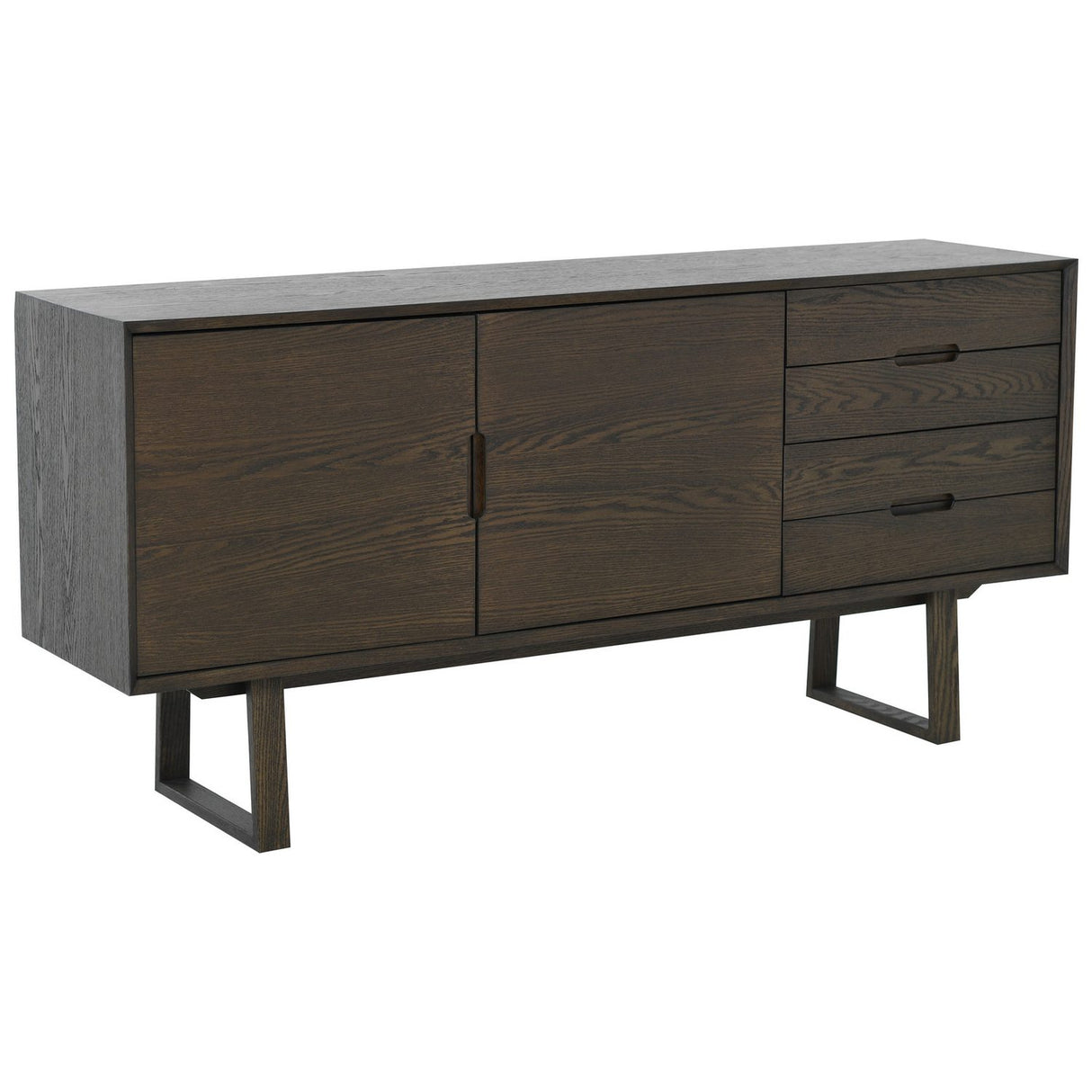 Tanum Sideboard Brunlackad Ekfaner