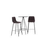 Bistro, Alexi Rund matgrupp Svart,Brun, Svart, ⌀60