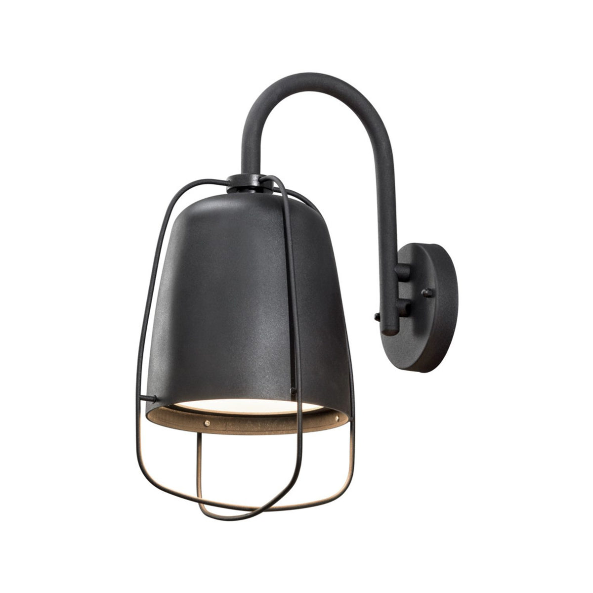 Perugia E27 Svart Vägglampa Ute