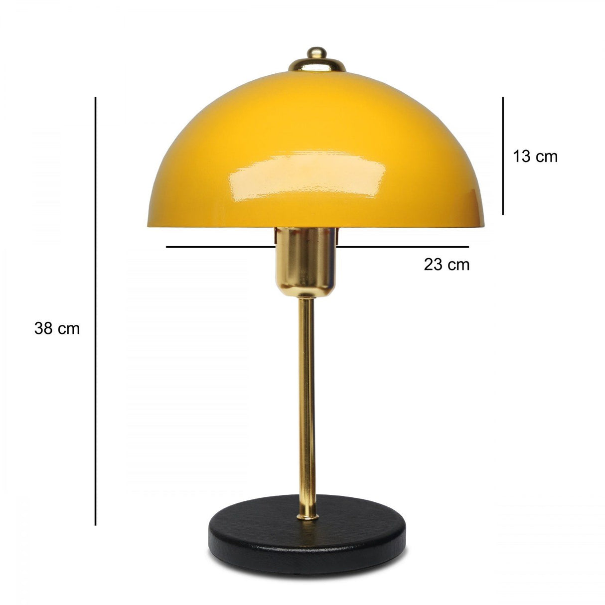 Hana (H 38 cm) Gul Bordslampa