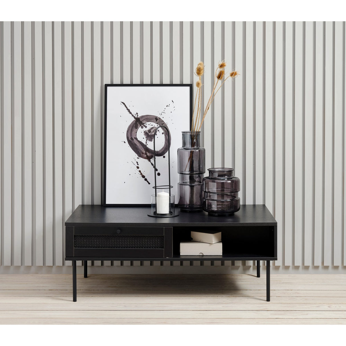 Segmento Soffbord Svart, 60x110 cm