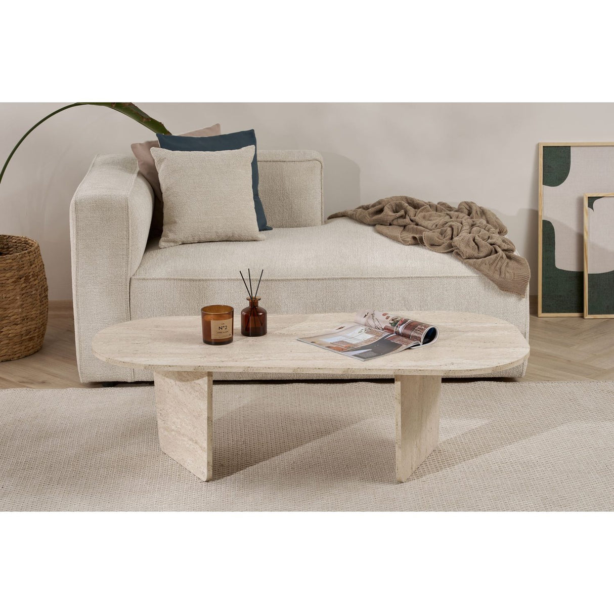 Misty Soffbord Travertine